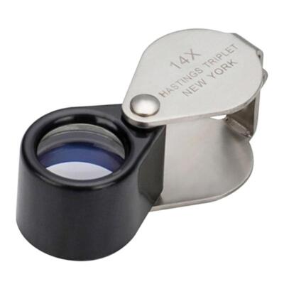14X Pocket Folding Magnifying Glass Jewelers Eye Loupe Jewelry Loop ...