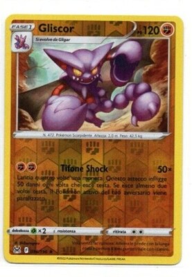 GLISCOR 96 096/196 Reverse - ITA MINT - Pokemon Schwert & Schild VERLORENER URSPRUNG