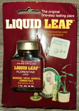 NOS vtg Liquid Leaf Florentine 6020 gold leaf paint, Connoisseur Studio, 1 oz.