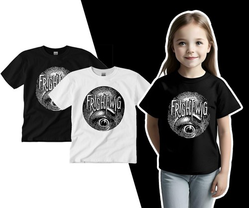 Kurt Cobain T-Shirt Frightwig As Worn By Nirvana Retro KID YOUTH Tee T-shirt New - Picture 2 of 5