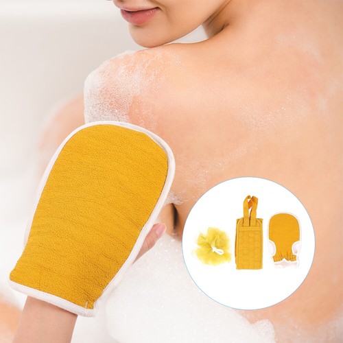 3pcs Haut Handtuch Körper Peeling Handtuch Zurück Peeling Handschuhe