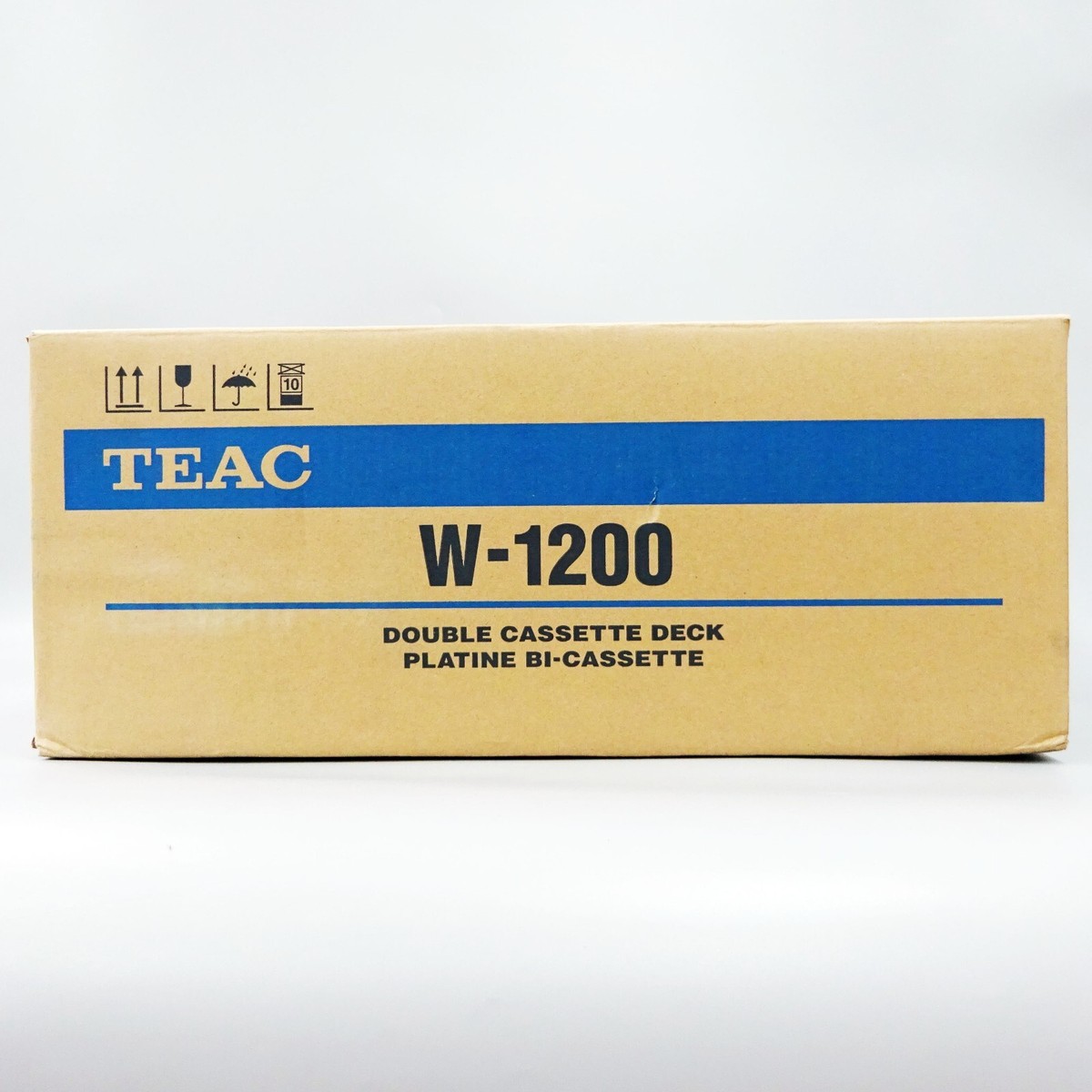 TEAC Double Cassette Deck W-1200 Silver 100V High Quality Sound