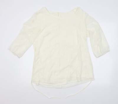 Wardrobe Damenbluse weiß Polyestermischung Größe 12