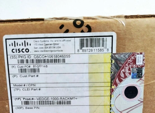 Cisco VEDGE-1000-RACKMT= Rackmontagesatz für vEdge 1000 Routerr 889728115858 /UR