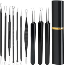 Kit Removedor de Puntos Negros Pinzas Para Sacar Espinillas Acne Blackhead Tool