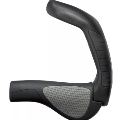 Ergon GP5 Grips - Black/Gray, Lock-On, Large 42410075