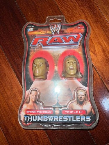 WWE RAW Thumb Wrestler Figures Thumbwrestlers Shawn Michaels DX Triple H