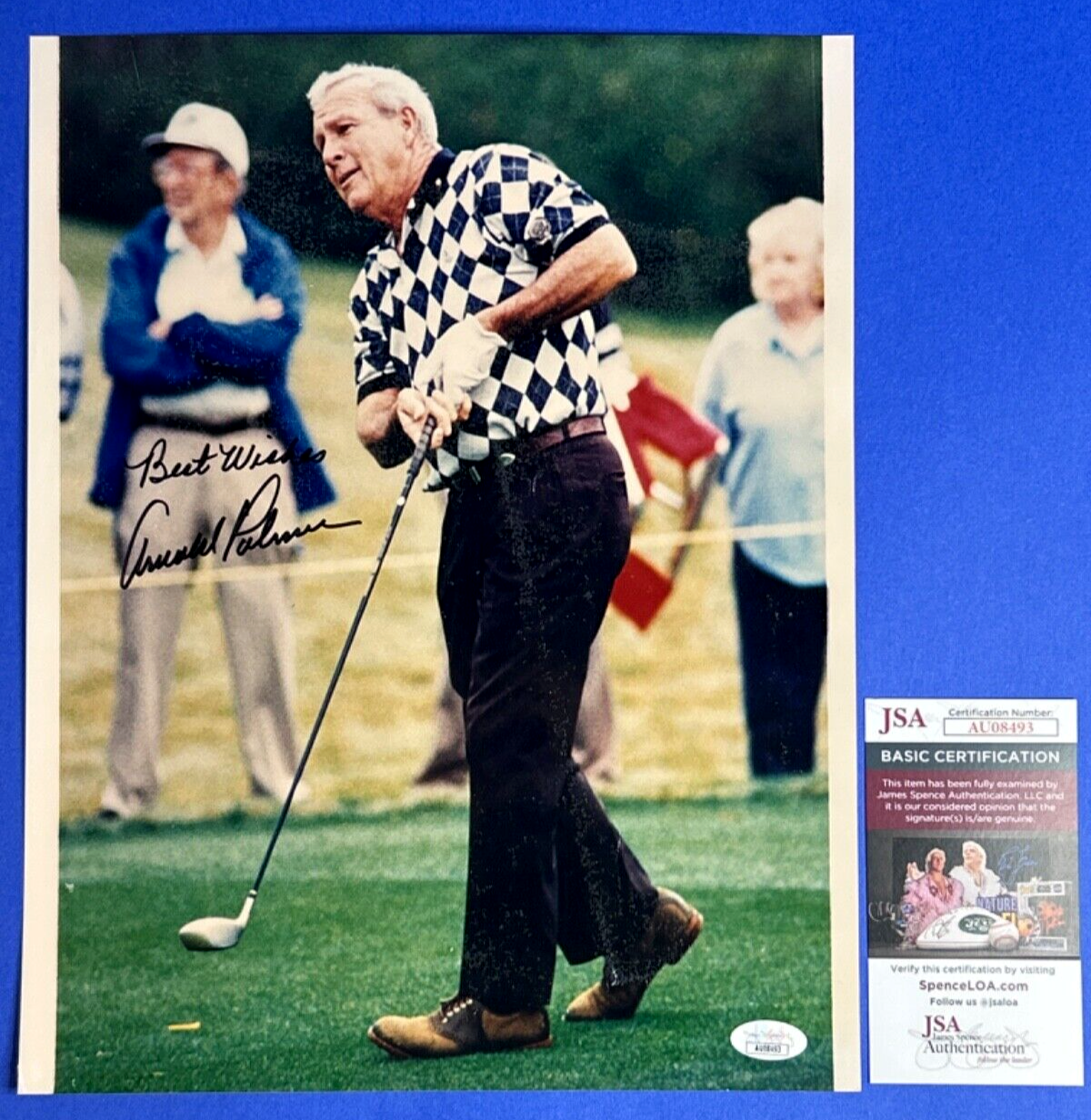 Arnold Palmer Autographed Signed 11x14 Photo PGA Golf JSA Au08493 