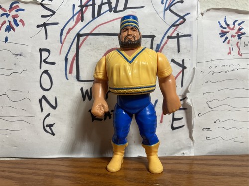 WWF Akeem Hasbro Wrestling Figure WWE WCW 1990 Ser...