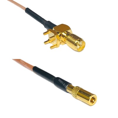 RG178 RP-SMA Female PCB Tall to SSMB Female Coax RF Cable USA-Ship