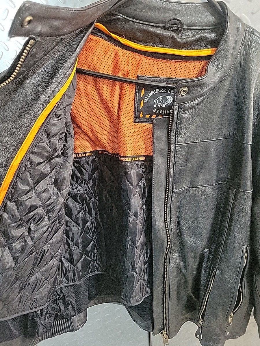 Milwaukee Leather By Shaf ZipOut Liner Heavy Motorcycle Jacket