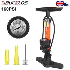 Bike Pump with Gauge Presta/Schrader Valve Foot Air Pump for Car Bicycle Balls