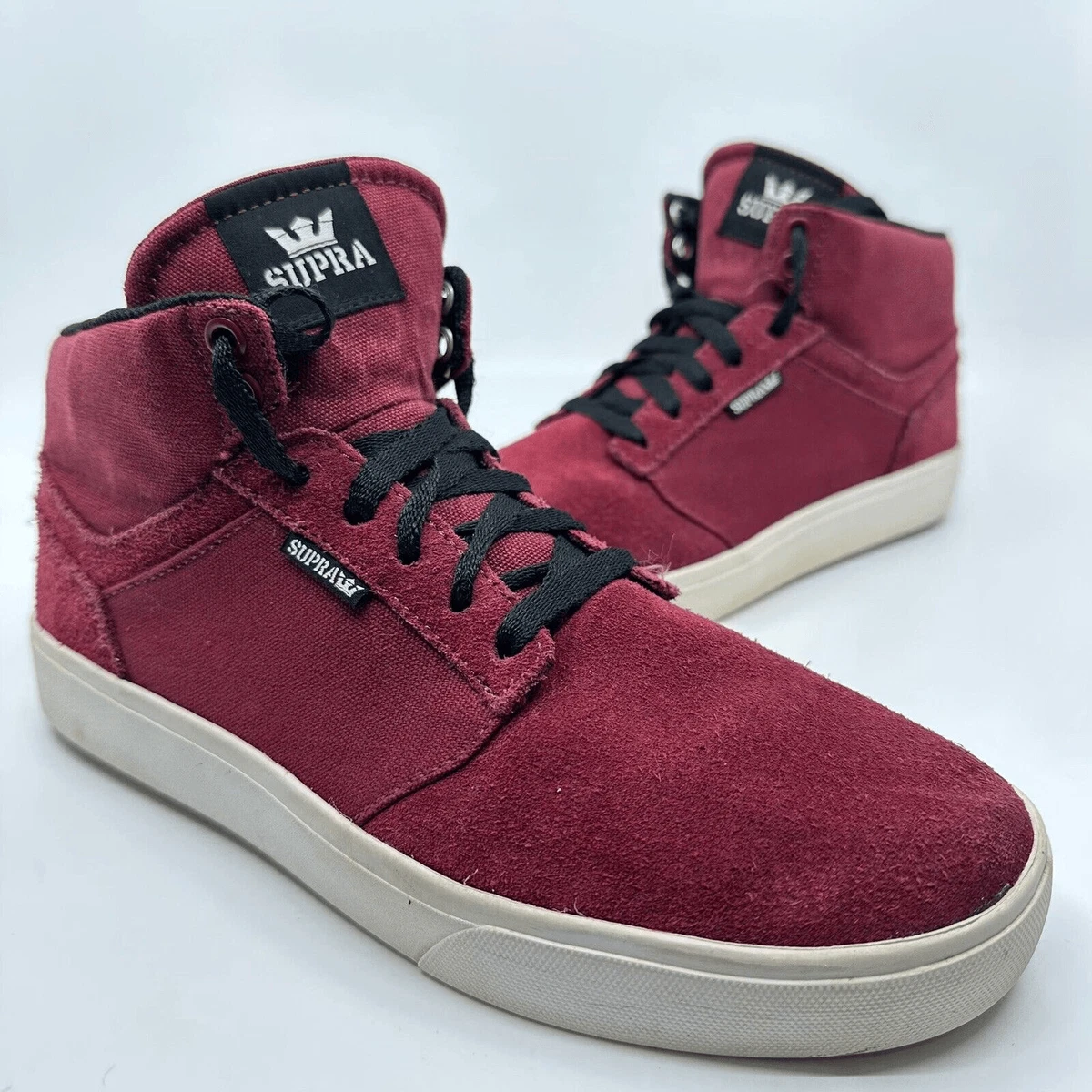 Burgundy supra best sale shoes