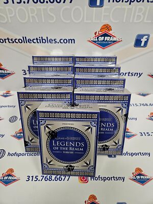 2024 RITTENHOUSE GAME OF THRONES SEALED BOX LEGENDS OF THE REALM! 5 AUTOS PER BO