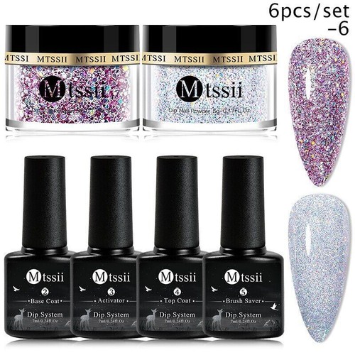 Juego de polvo de uñas de inmersión de 5 g sistema de inmersión en polvo brillo de uñas desnudo kit de uñas arte - Imagen 50 de 77