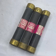 Bussmann NOS-60 Fuses 60 Amp 600V One Time Fuse NOS 60A LOT OF 3 ⭐