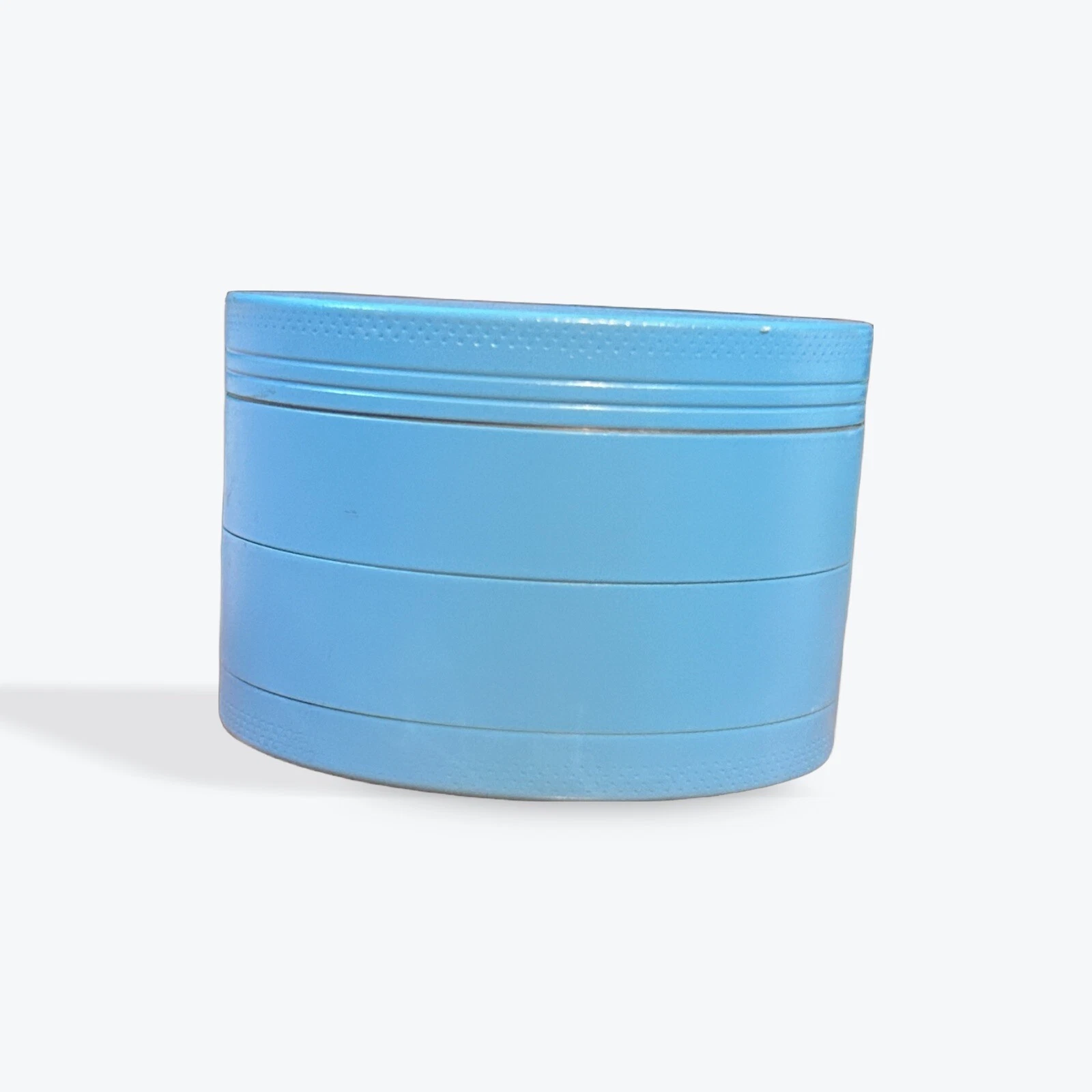 Large 4 Piece Tobacco Spice Herb Grinder - Baby Blue