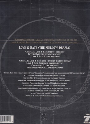 ENCÖRE LOVE & HATE (THE MELLOW DRAMA) encore love & hate (the mellow drama) 12