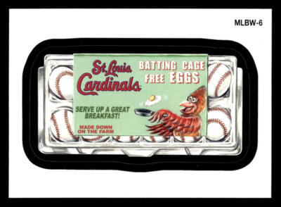 2016 Topps #MLBW-6 Cardinals Eggs MLB Wacky Promo card