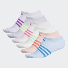 adidas Kids Superlite No Show Socks  6 Pack S