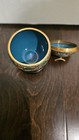 Chinese Open Gilt CHAMPLEVE Cloisonné Enamel Lidded Round Trinket Jar Bowl Box — photo 3