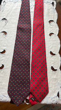 VTG 2 CLASSIC MEN'S TIES JOS A BANK HAND MADE IN USA 100% SILK EXECUTIVE COLL