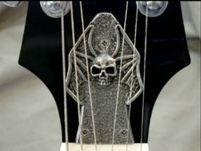 SKULL TRUSS ROD COVER for EPIPHONE SG LES PAUL GUITAR CUSTOM HAND MADE METAL 