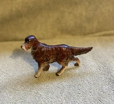 Pre Owned Vintage Porcelain Brown Retriever Single Shaker Figurine