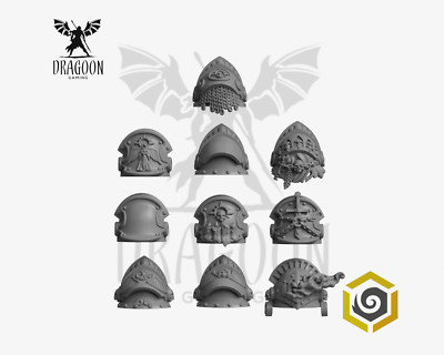 Space Knight Terminator Pauldrons Conversion Shoulder Pads For Prime Sci-fi Mari