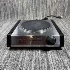 Cuisinart Countertop Single Burner Cooktop CB-30 Tested Working Stainless Steel