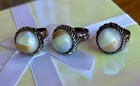 3 Vintage Cocktail Rings, Opal Like Cabochon, Adjustable  — photo 4