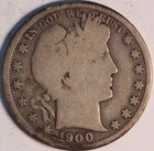 1900 S Barber Half Dollar, Nicely Circulated, Choice Gd, Nice Date, Sharp Coin!