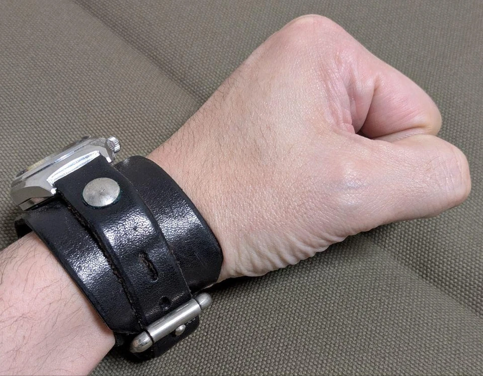 Correas de reloj pulsera Orient And Redmonkey de cuero y silicona correas de repuesto Foto 2 de 4