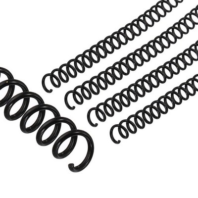 6mm(1/4'') Spiral Binding Coils, 50 Pcs Spirals 30 Sheet Capacity, Black