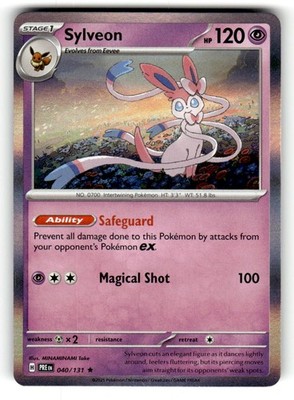 Sylveon SV: Prismatic Evolutions Holo Rare 040/131 NM