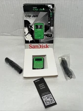 SanDisc Clip Jam microSDHC Card MP3 Player 8GB Green New