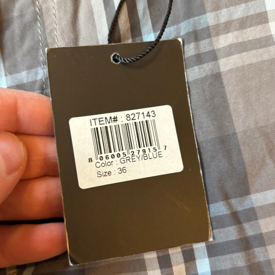 Pantalones cortos cargo a cuadros Age of Wisdom para hombre talla 36 gris azul Foto 4 de 4