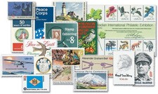 US Plate Blocks, Sets of 10 issued between 1970 and 1979 inclusive