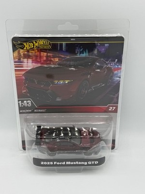 2025 HOT WHEELS PREMIUM SCALE 1:43 MAROON FORD MUSTANG GTD | eBay