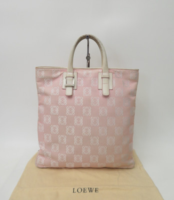 Authentische LOEWE Handtasche Anagramm Nappa Aire Canvas S#52602