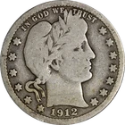 1912-S Barber Quarter