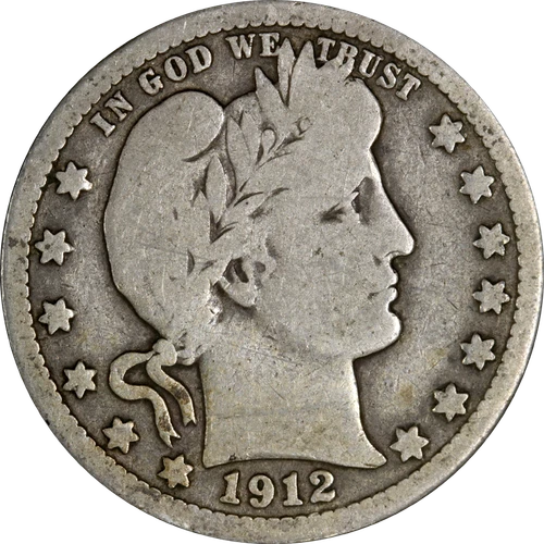 1912-S Barber Quarter