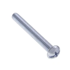 - (100 Pack) 8-32" X 3/4" Round Head Slotted/Phillips Combo Steel Machine Screw
