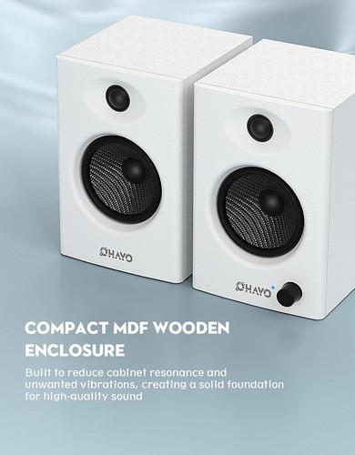 60W Computer Speakers for Gaming and Music, Active Bluetooth 5.3, Stereo 2.0 ... - 第 7/8 張圖片