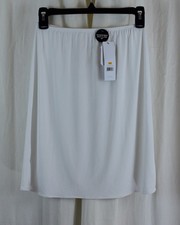 Jones New York Women's 620119 Plain Half Slip White Size Small