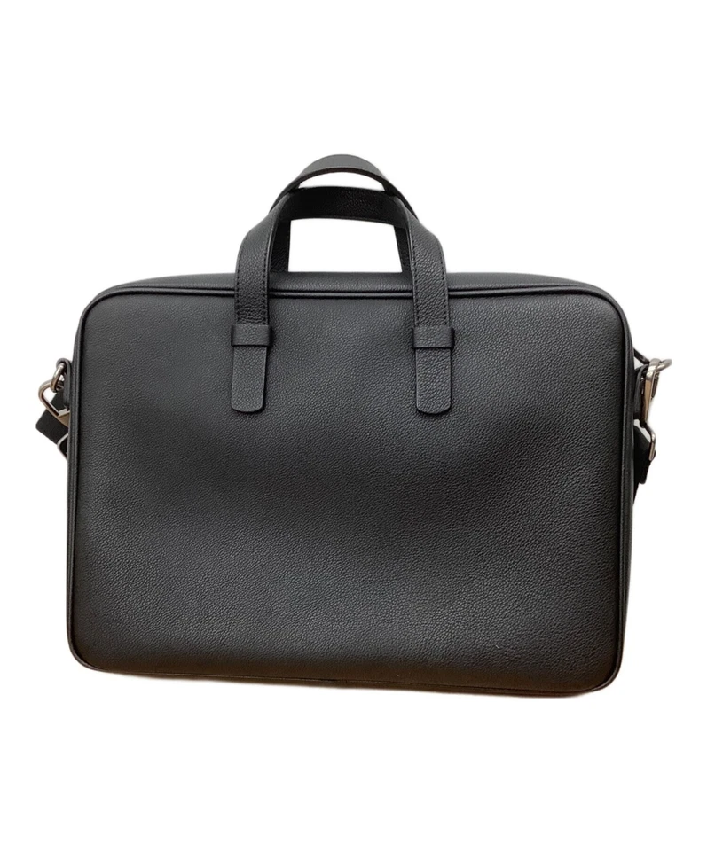 GIORGIO ARMANI портфель из черной кожи бизнес сумка мужчин б/у подлинный - Изображение 3 из 4