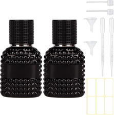 2 Pack Refillable Spray Perfume Bottles, 30ML Thick Glass Empty Perfume Bottl...
