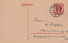 Danzig GA P 12 vom 16.4.1921 nach Hamburg