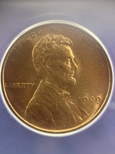 1909 VDB LINCOLN CENT ANACS CERTIFIED MS 63 RED