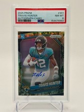 PSA 9 2025 Prizm Travis Hunter Camo Prizm /25 #301 Jaguars PSA 8
